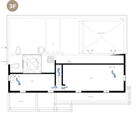 全館空調,お客様の声,間取図,3F